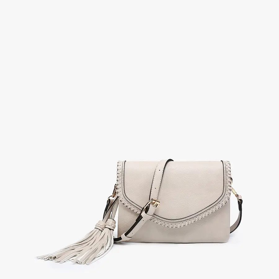Sloane Flapover Crossbody Greige