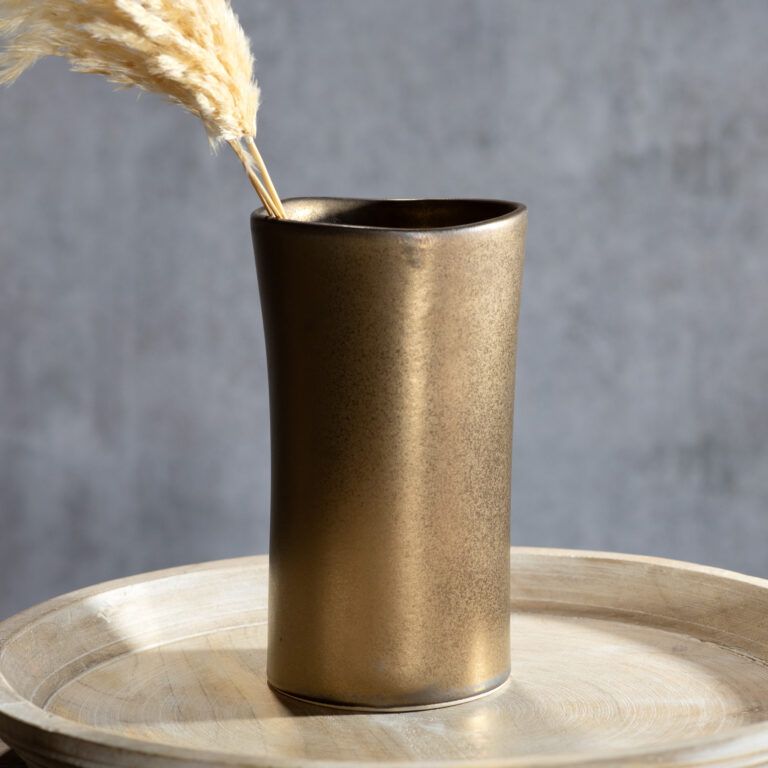 8&quot; Bronze Ceramic Vase