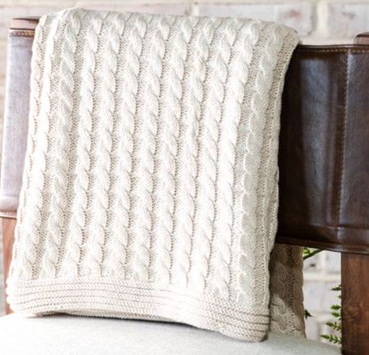 Sand Cable Throw (50x60)