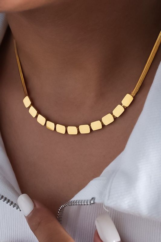 Squares Chain Necklace
