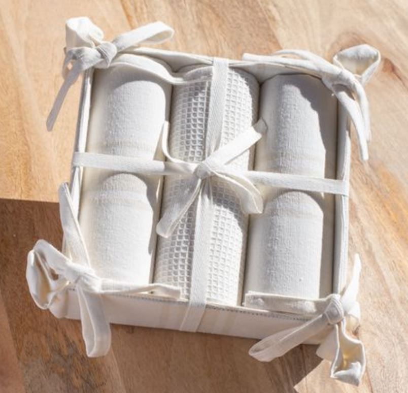 3 PC Beige Stripe Towel Set