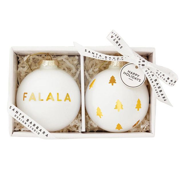 Glass Ornament Set Falala and Tree