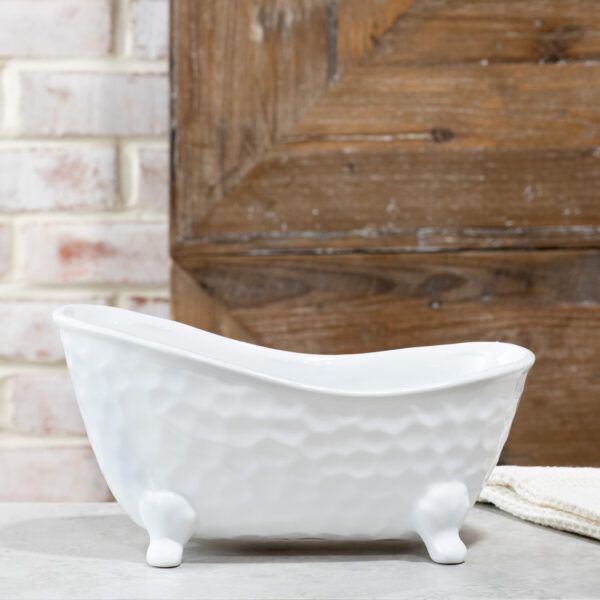 Large White Ceramic Tub