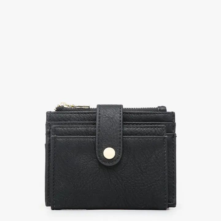 Sam Mini Snap Wallet Black