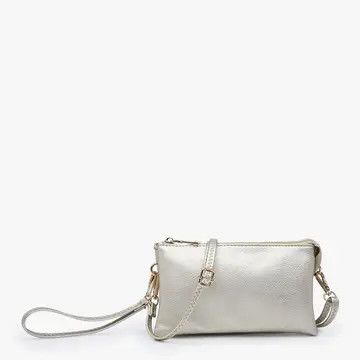 Light Gold Riley Compartment Crossbody Wristlet