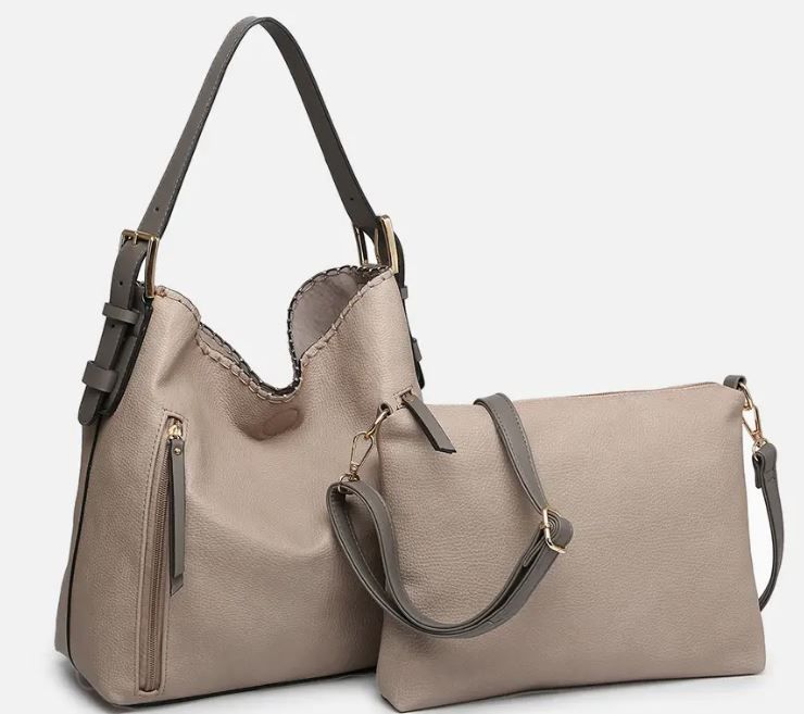 Alexa 2-In-1 Hobo Bag Fog Grey
