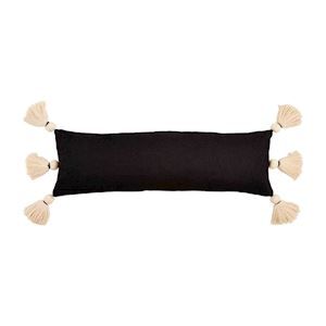 Long Black Tassel Pillow