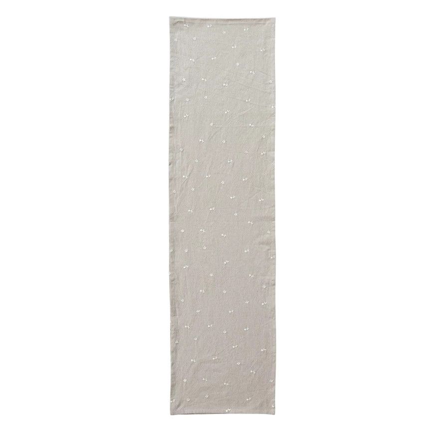 Embroidered Floral Table Runner (108&quot;)