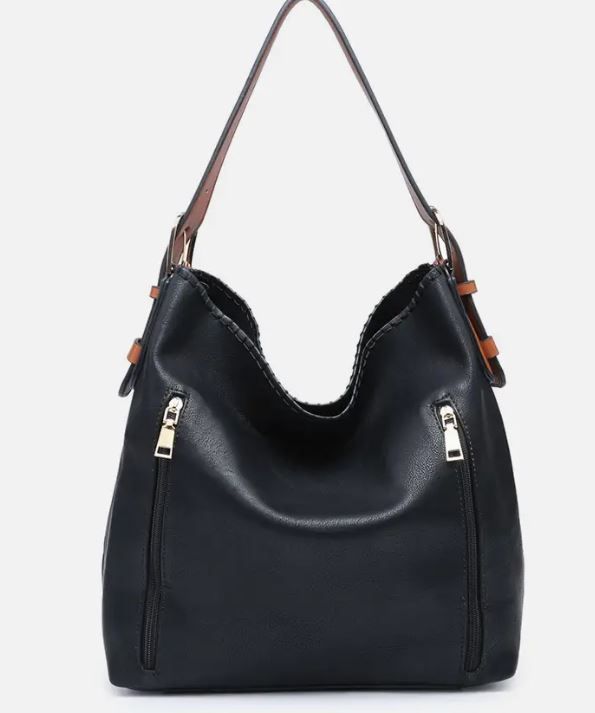 Alexa 2-In-1 Hobo Bag Black