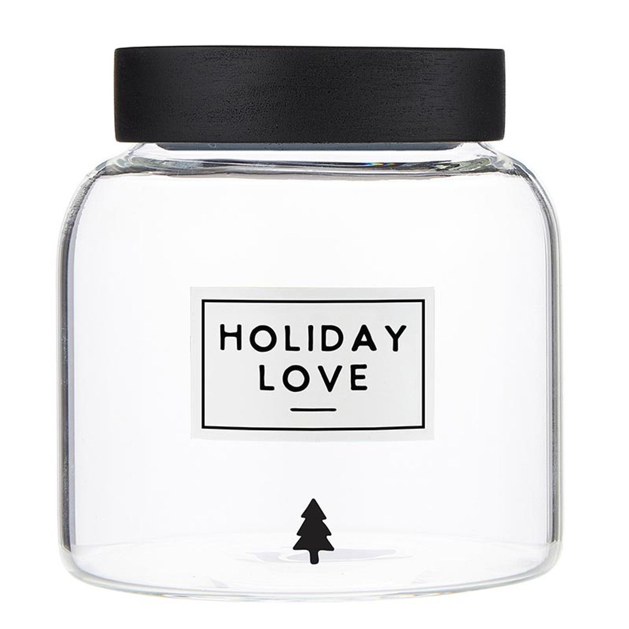 Holiday Love Glass Canister