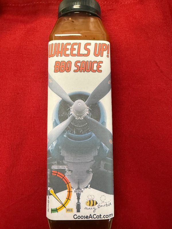 Wheels Up BBQ Sauce - Honey Bourbon