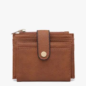 Sam Mini Snap Wallet Brown