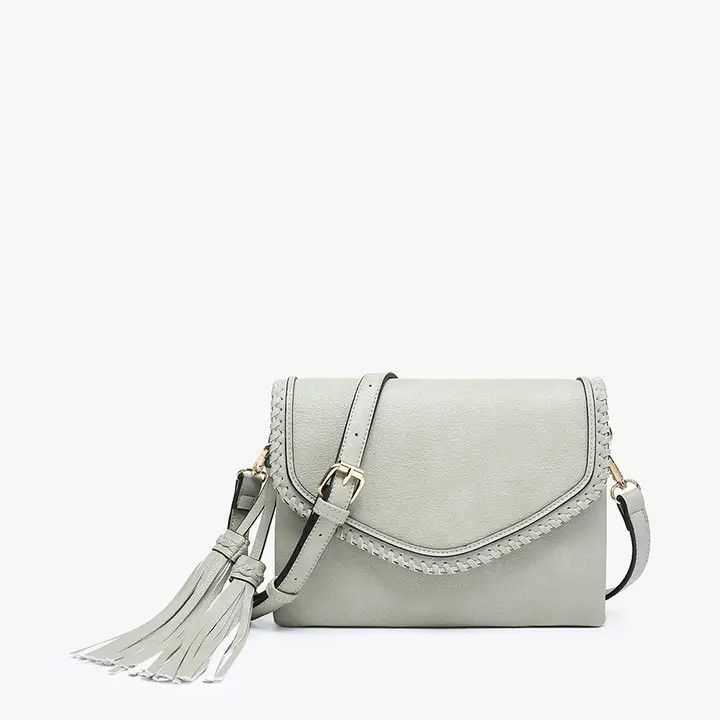 Sloane Flapover Crossbody Light Sage