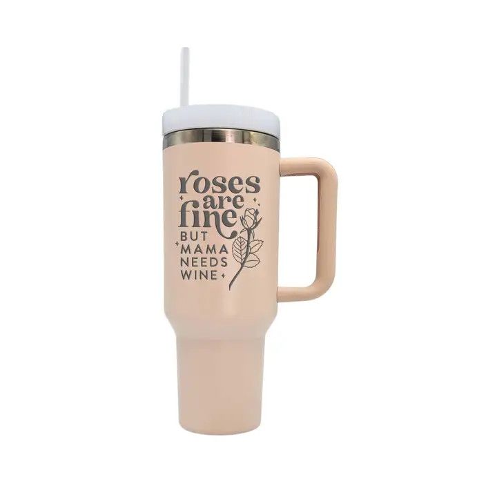 40 oz Rose Are Fine Tumbler
