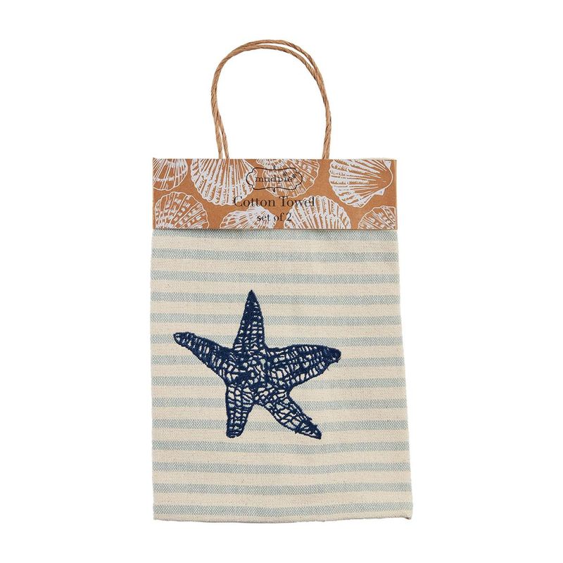 Starfish Embroidered Towel Set