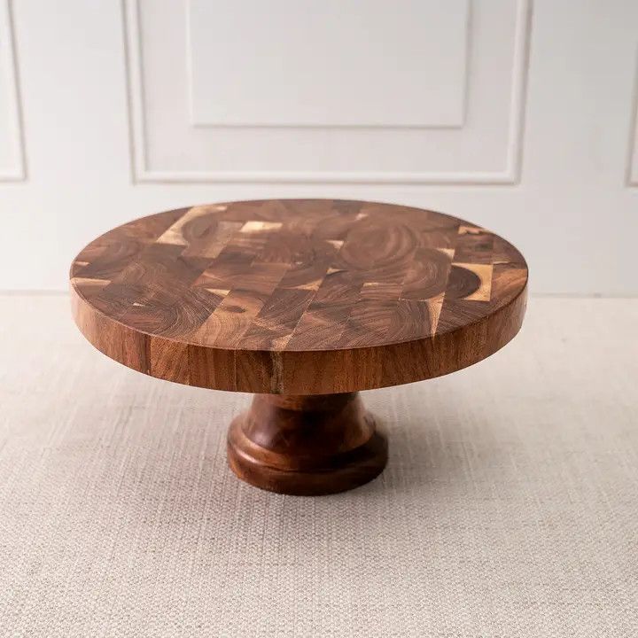 Medium Round Wood Stand