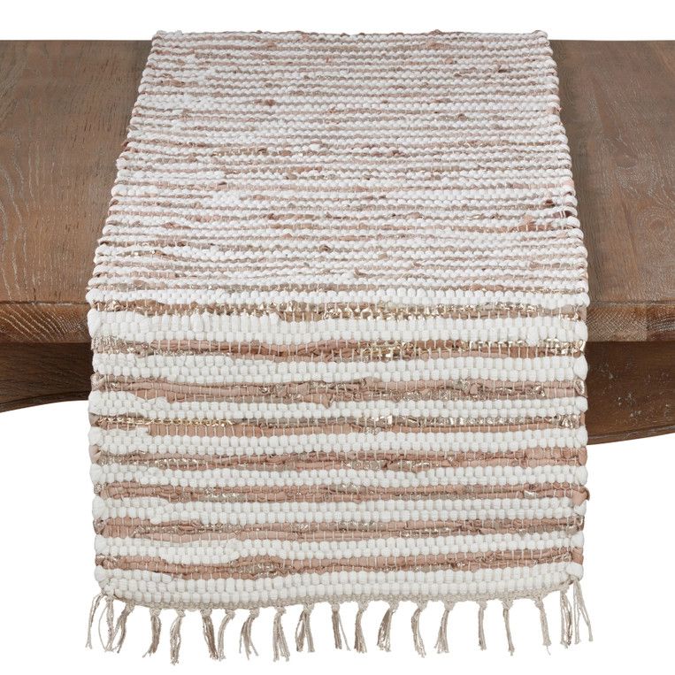 72&quot; Gold Chindi Runner