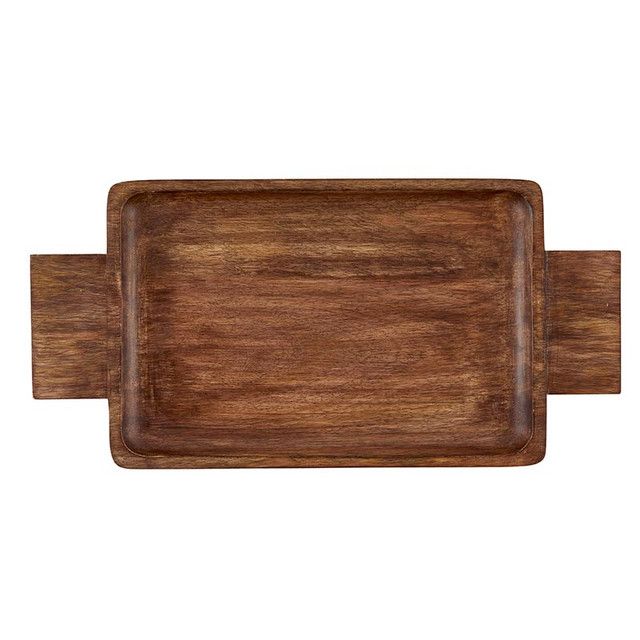 16&quot; Wood Handle Tray