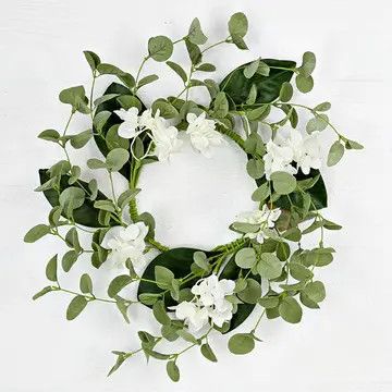 14&quot; Eucalyptus and Hydrangea Wreath
