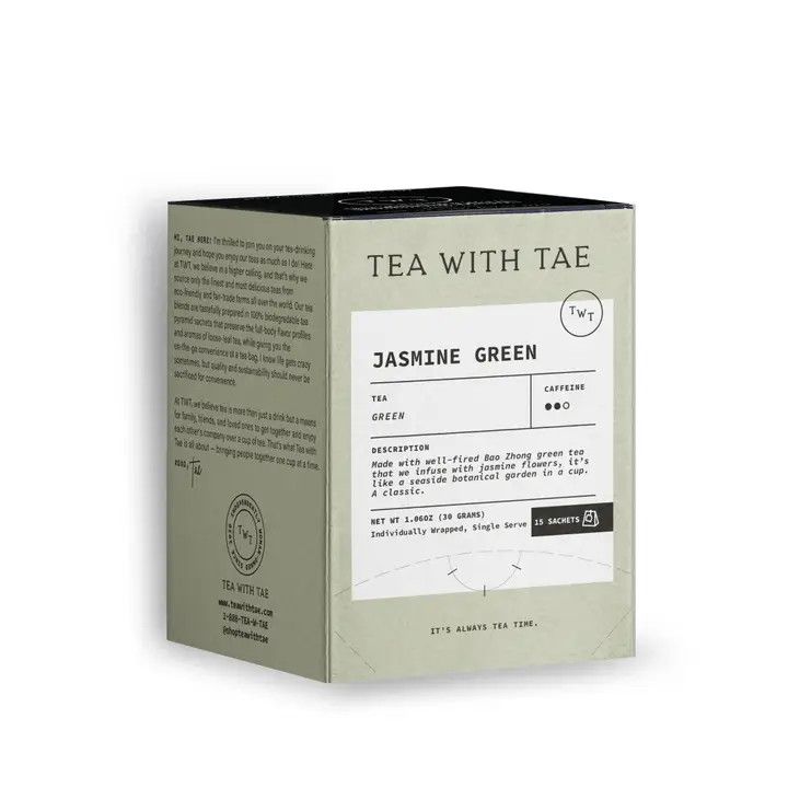 Jasmine Green Tea Box (15 Wrapped Bags)