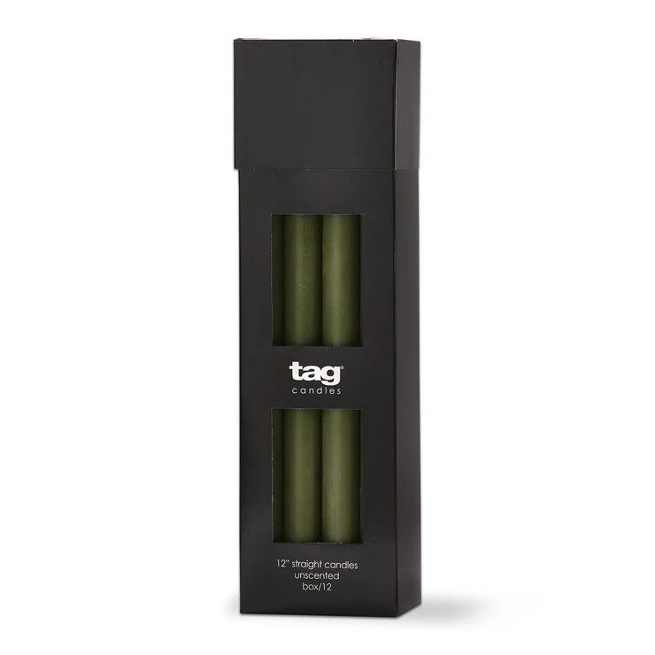 10&quot; Straight Candle Olive