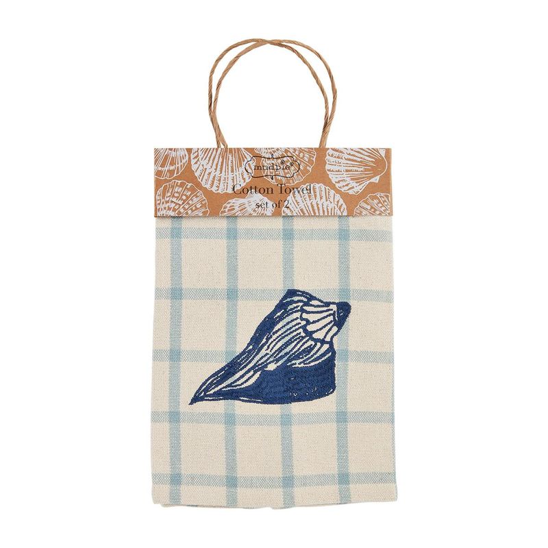 Conch Embroidered Towel Set