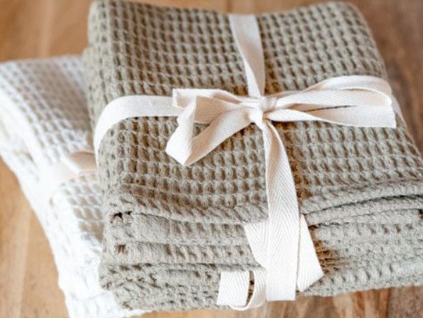 Olive Waffle Towel Set
