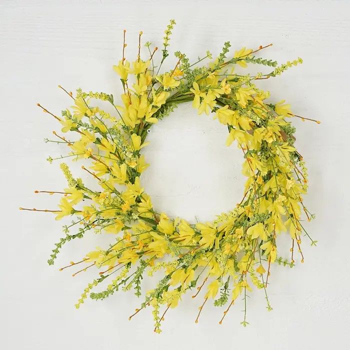 22&quot; Forsythia Wreath