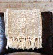 50&quot;x60&quot; Khaki Throw