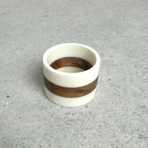Resin and Wood Napkin Ring