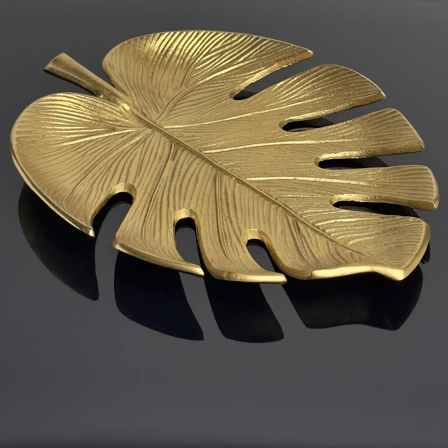 Gold Tropical Leaf Tray