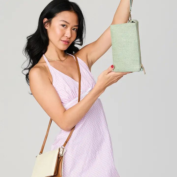 Riley Micro Straw Crossbody