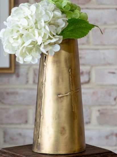 Antique Brass Vase