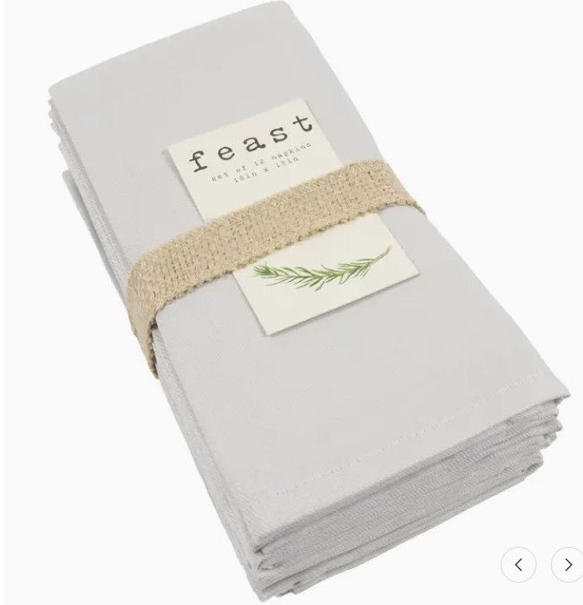 18&quot; Gray Easy Care Napkin
