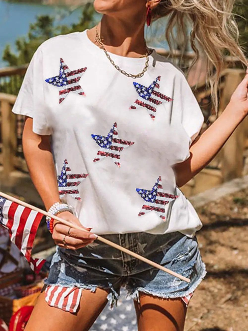 Sequin Star Shirt