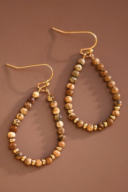 Beaded Teardrop Earrings