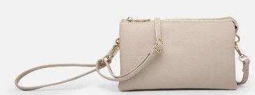 Light Beige Riley Crossbody Wristlet