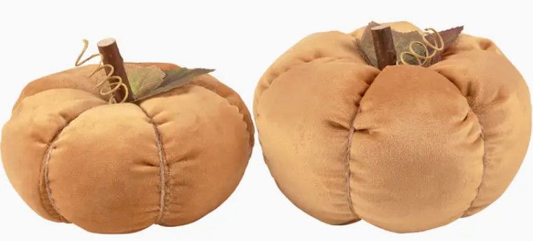Orange Velvet Pumpkin, 2 sizes