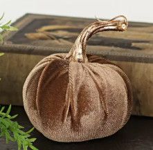 4&quot; Latte Velvet Pumpkin