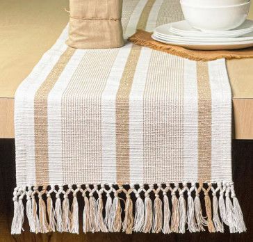 72&quot; Newport Stripe Ivory and Beige Runner