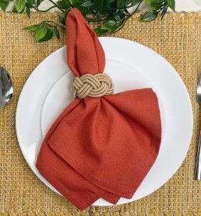 18&quot; Textured Rust Napkin