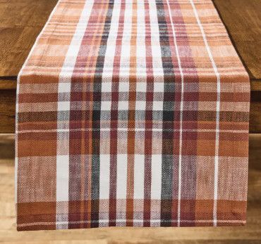 72&quot; Russett Plaid Runner