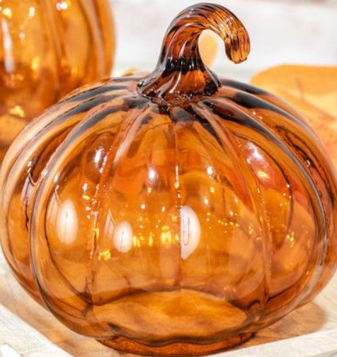 5.5&quot; Glass Pumpkin