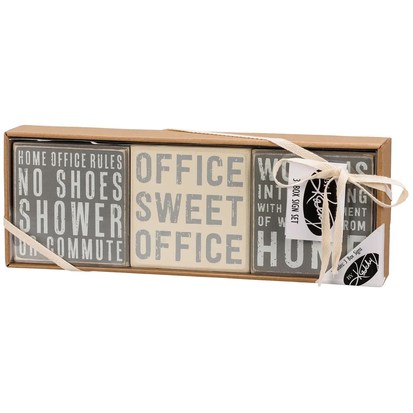 Home Office Box Sign Set