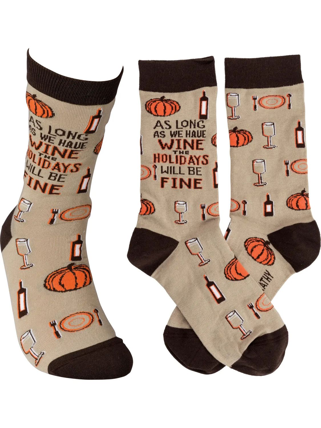 Wine Holiday Socks