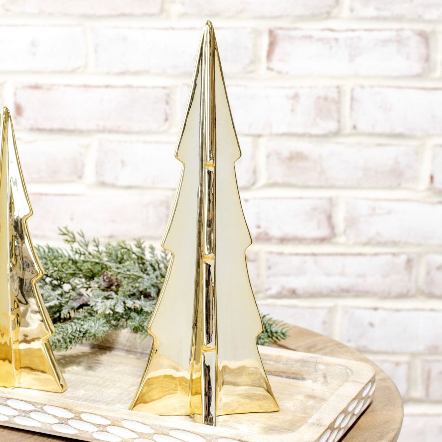 12&quot; Gold Ceramic Tree