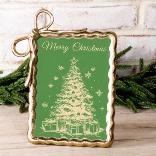 5x7 Gold Ribbon Photo Frame