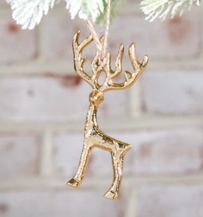 2&quot; Gold Reindeer Ornament