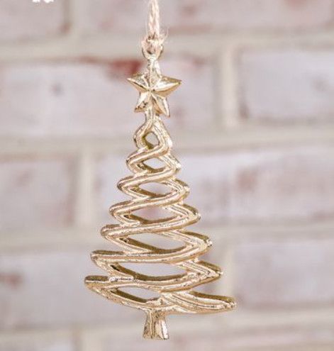 2.75&quot;  Gold Twisted Ornament