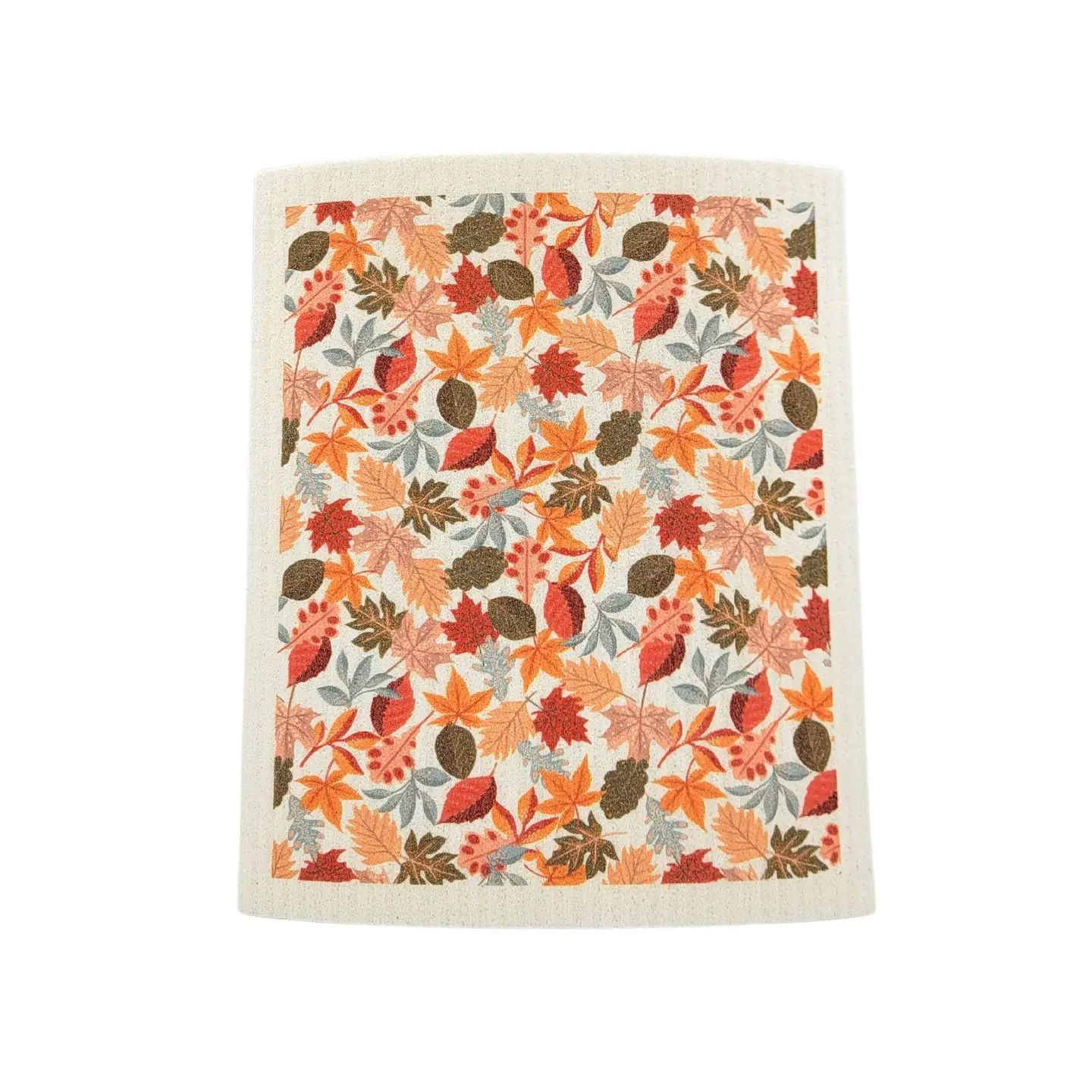 Fall Leaf Pattern Swedish Dish Cloth